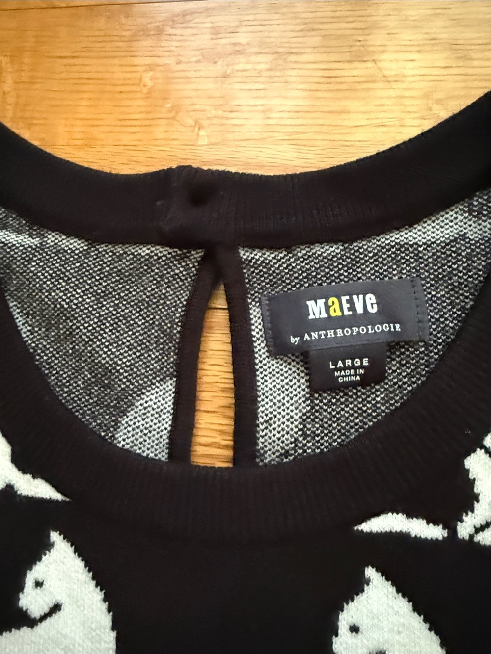 Anthropologie Maeve Cat Sweater large - Picture 3 of 4